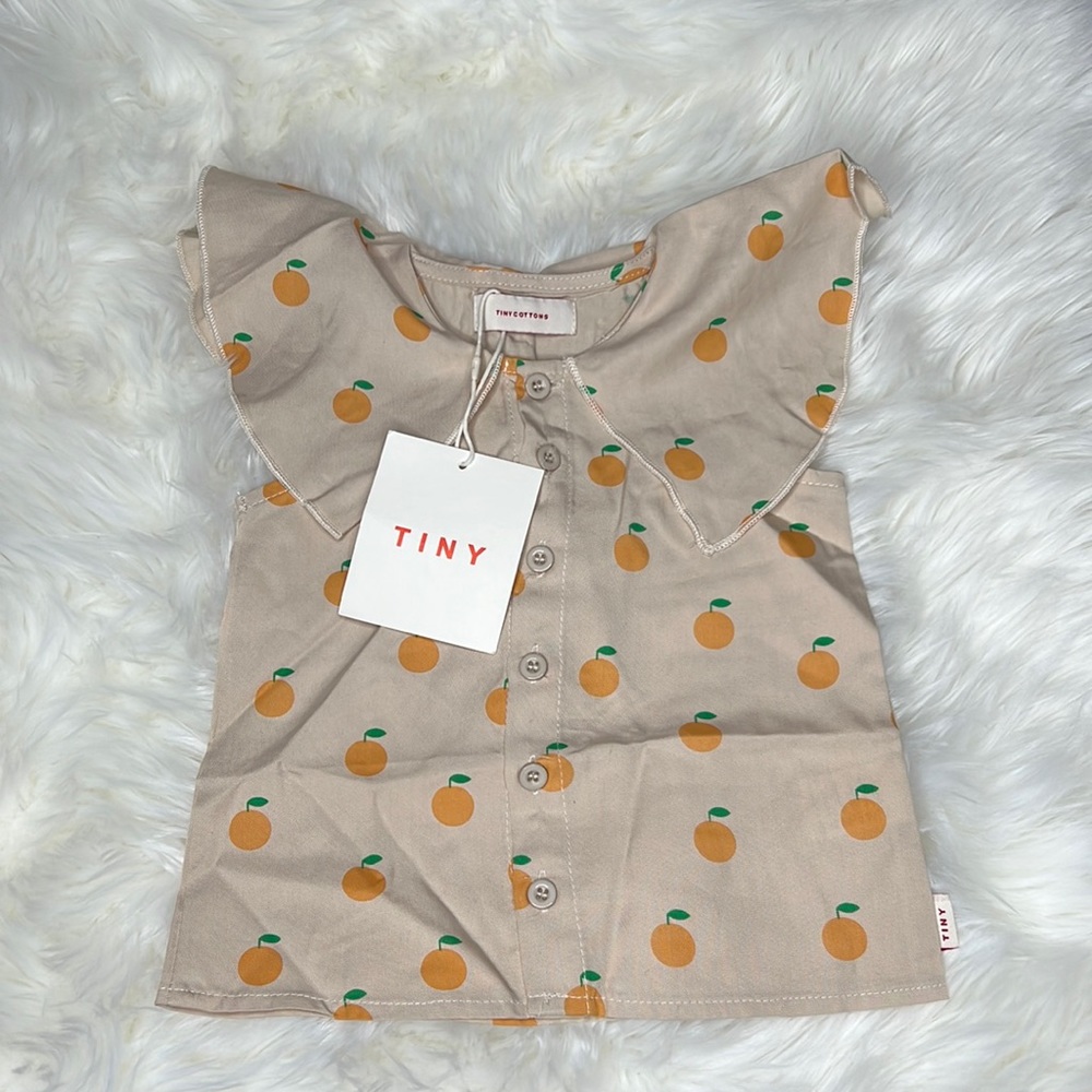 Tinycottons Orange Blouse 12-18m